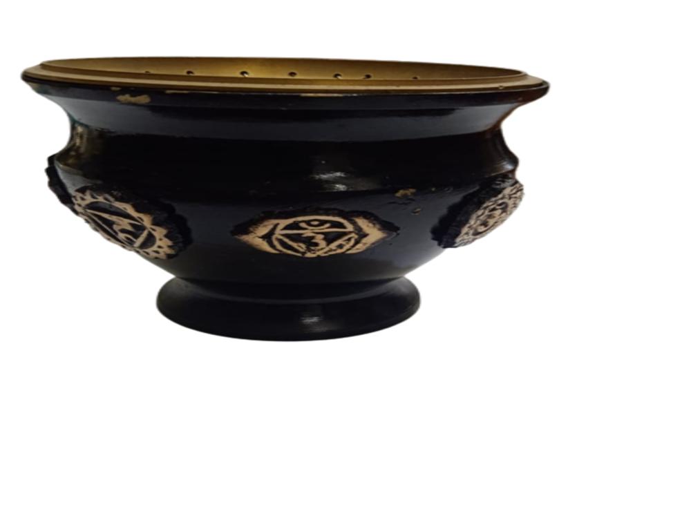 

Танирика Латунный металлический держатель для благовоний из смолы для храмовой горелки Пуджи