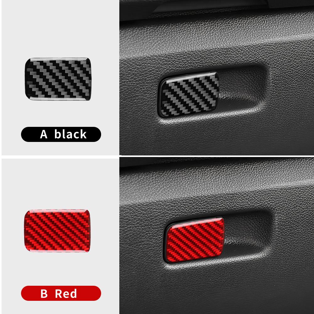 Carbon Fiber Style Storage Organizer for 2007-2014 Skoda Fabia 2 MK2 5J Co-pilot Box / Black Carbon
