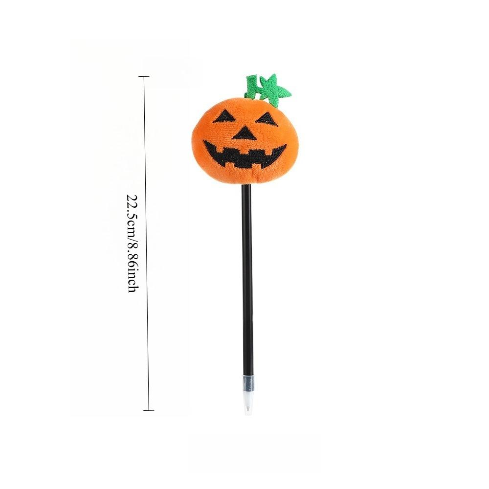 4Pcs Halloween Wacky Pumpkin Pens, 0.7mm Black Ink, Perfect for Use in Schools Classroom Rewards Stationery, Halloween Parties Unique Gift, Pumpkin He