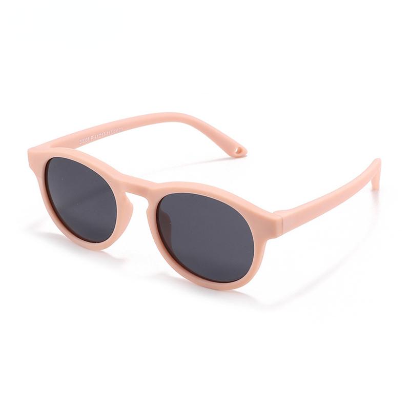 Boys Girls Baby Eyewear UV400 Children Small Round Polarized Kids Sunglasses Silicone Flexible Safety Children Glasses