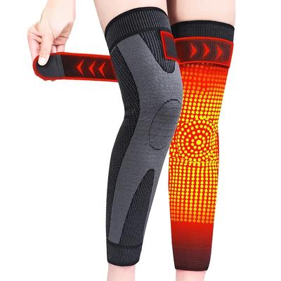 1 pz Ginocchiere autoriscaldanti Tutore Sport Artemisia Calore Ginocchiera lunga Supporto per ginocchio per artrite Sollievo dal dolore articolare Protezione per le gambe