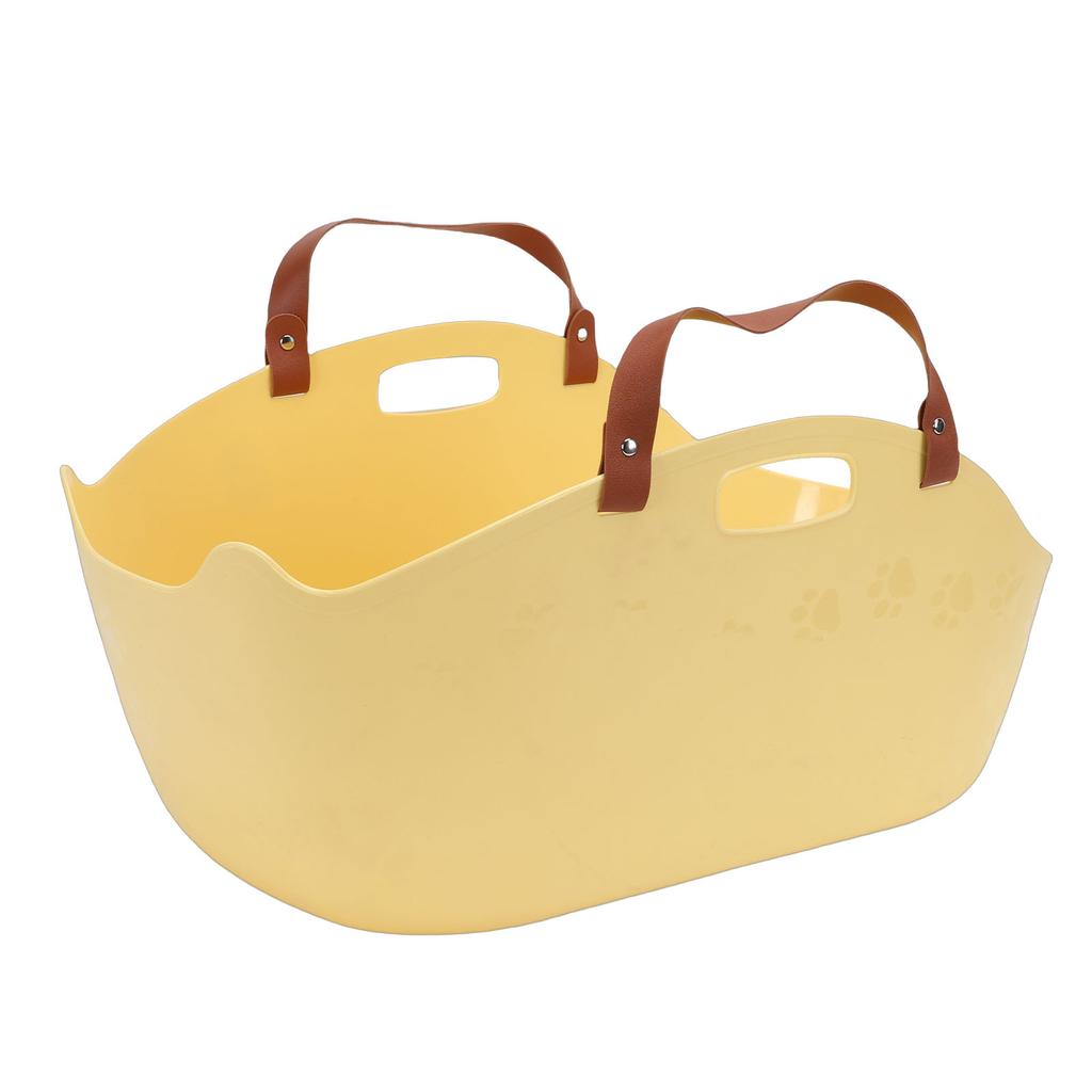 Portable Cat Litter Box Super Large Capacity   Proof Handheld Cat Litter Box Basket for Travel
