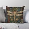 Dragonfly Woodland Garden Forest Pillowcase Polyester Linen Velvet Printed Decor Pillow Case Home Cushion Cover Wholesale x