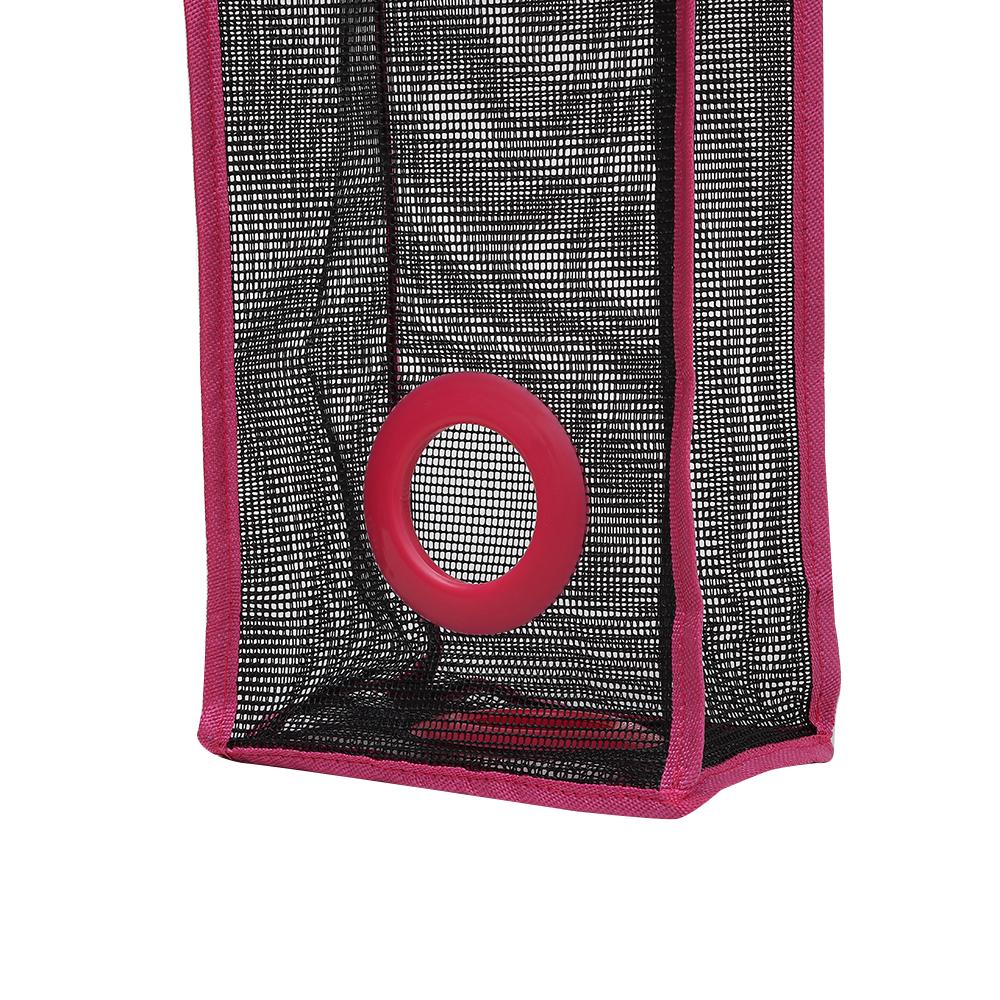 Home Practical Organizer Recycle Hanging Holder Garbage Bag Storage Breathable Mesh Plastic