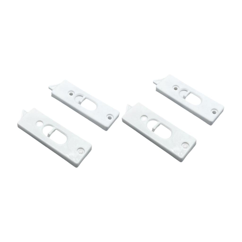 4Pcs Snap in Tilt Latch Sliding Window Tilt Latch Replacement Sturdy Center Spacing Sliding Lock Window Parts 2 Hole Hardware