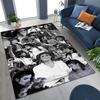 Fashion MJ Michael Jackson King of Pop Art Rug for Bedroom Living Room Sofa Home Doormat Decor, Large Kids Non-slip Floor Mat