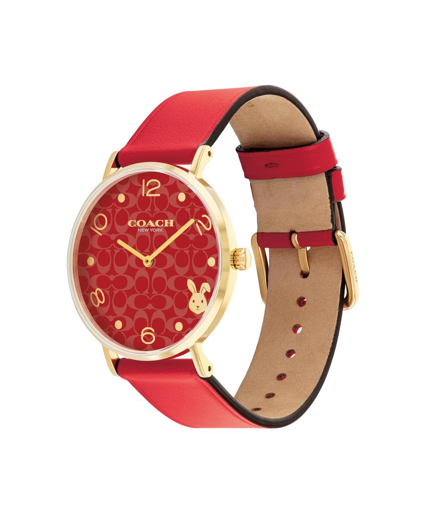Coach Perry Watch with Red Dial and Red Leather Strap Women's (14503977) [Official Import]