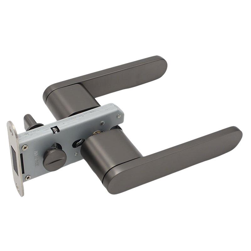 Italian Minimalist Eco Wood Door Handle: Keyless Magnetic Lock for Bathroom or Bedroom