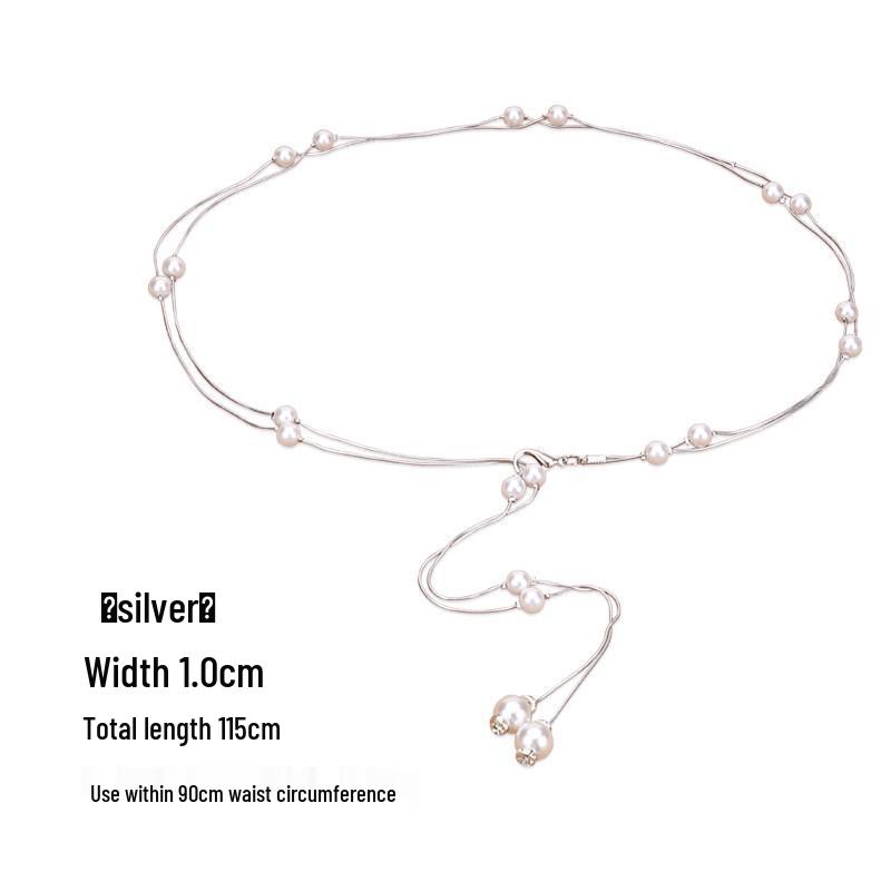 Elegant Pearl Waist Chain Belt for Women - Coco Style Summer 2026.