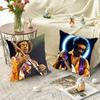SINGER J-JIMI H-HENDRIX Pillow Case Square Pillow Bedroom Sofa Leisure Comfort Cushion Car Living Room Home Decoration