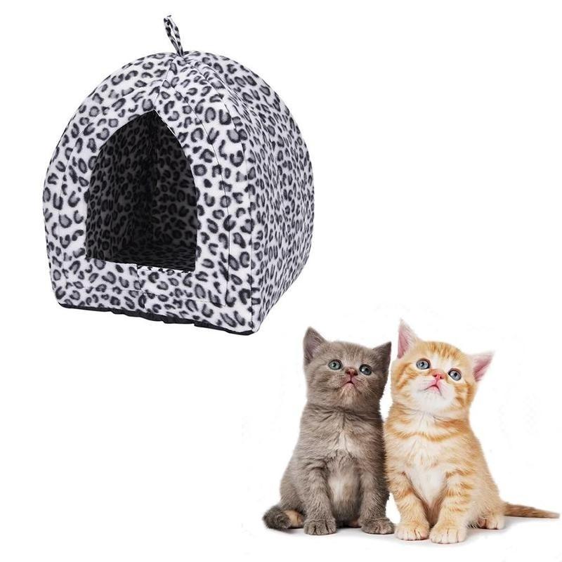 Comfortable Folding Pet House Kennel Dog Cat Bed Cave Tent