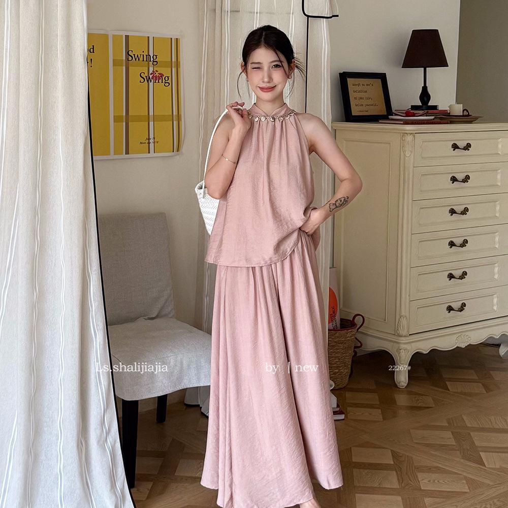 

Комплект из топа без рукавов и длинной юбки LS French - весна/лето 2025 г. L