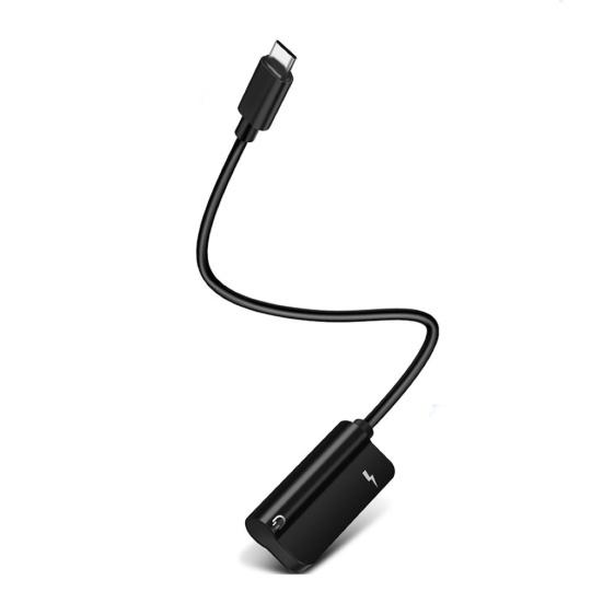 2 in 1 Audio 3.5mm Headphone Type-C to Jack Charging Converter Cable Adapter