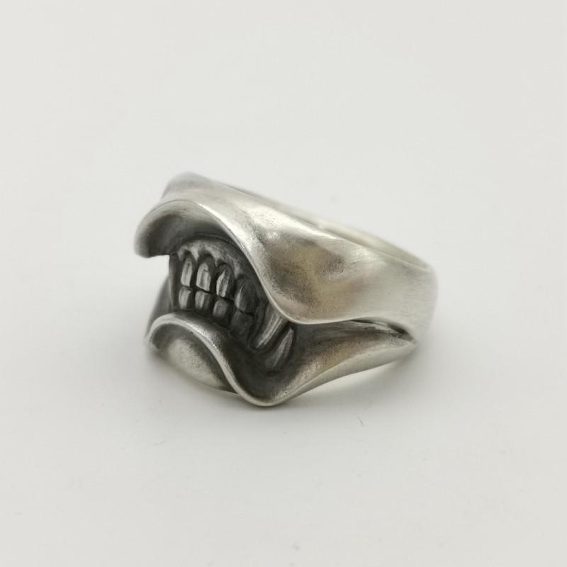 Adjustable Open Finger Ring Men Women Punk Hip Hop Style Plated Cartoon Expression Design