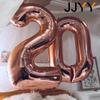 Foil Number Balloons Party Decorations for Birthday Wedding Baby Shower Festive Supplies Air Inflation Balloons