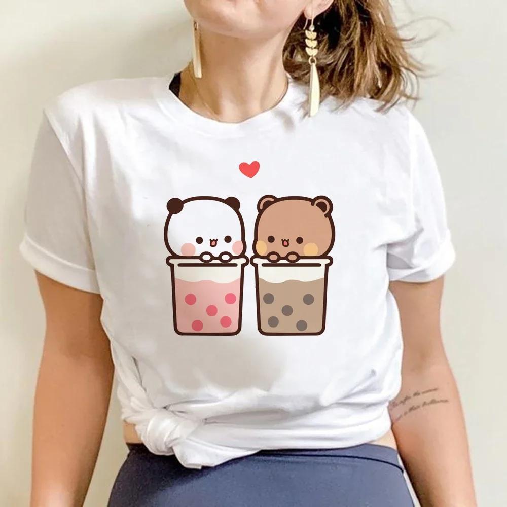 ZX TEE Bubu Dudu T-shirt Women's Kawaii Cartoon Y2k Punk Fun T-shirt Street Clothing Harajuku Anime Round Neck T-shirt Women's Clothing