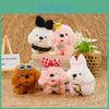 Teddy Dog Plush Keychain With Soft Short Pile For Kids And Adults
