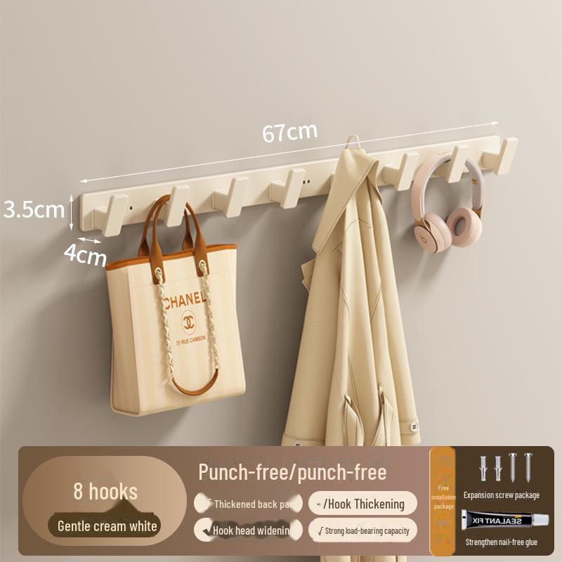Punch-Free Strong Adhesive Wall Hooks for Kitchen and Bathroom