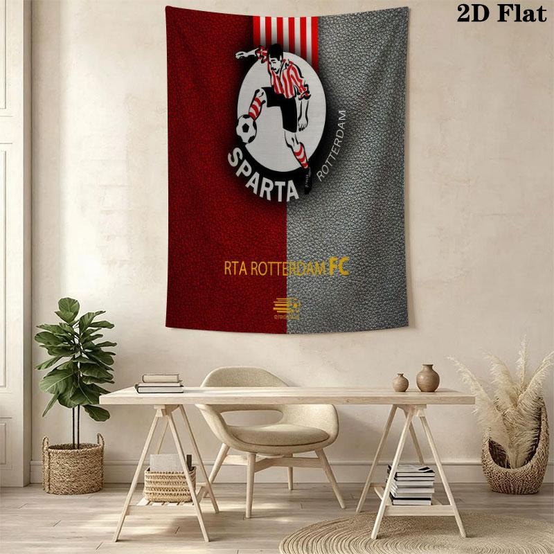 Sparta Rotterdam Wall Hanging Printed Fabric Blanket Decorative Tapestries for Bedroom Living Room Home Decor