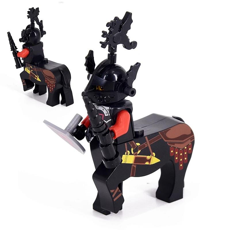 Mittelalterlicher Ritter Antiker Soldat Minifigur Montage Bausteine