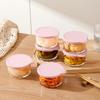 Microwave Safe Round Food Storage Container High Borosilicate Glass Pickle Sealed Jar Refrigerator Fruit Vegetable Storage Jar