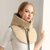Ultralight Scarf Balaclava Hat Zippper Coat Short Tank Top Winter Turtleneck Fake Collar  Unisex