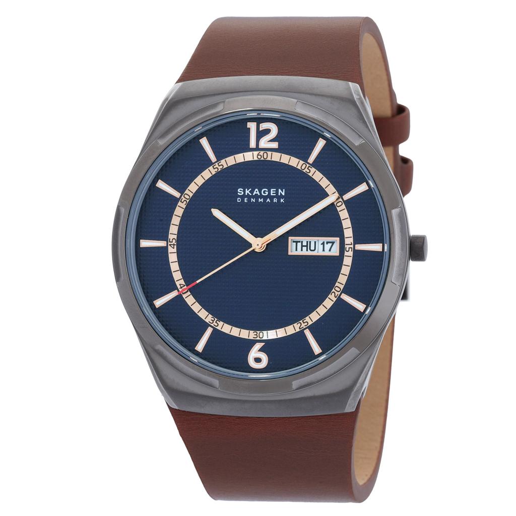 SKAGEN Melbye Quartz Blue Dial Men Watch Women's Quartz Watch Stainless Steel 50m 45mm date SKW6574