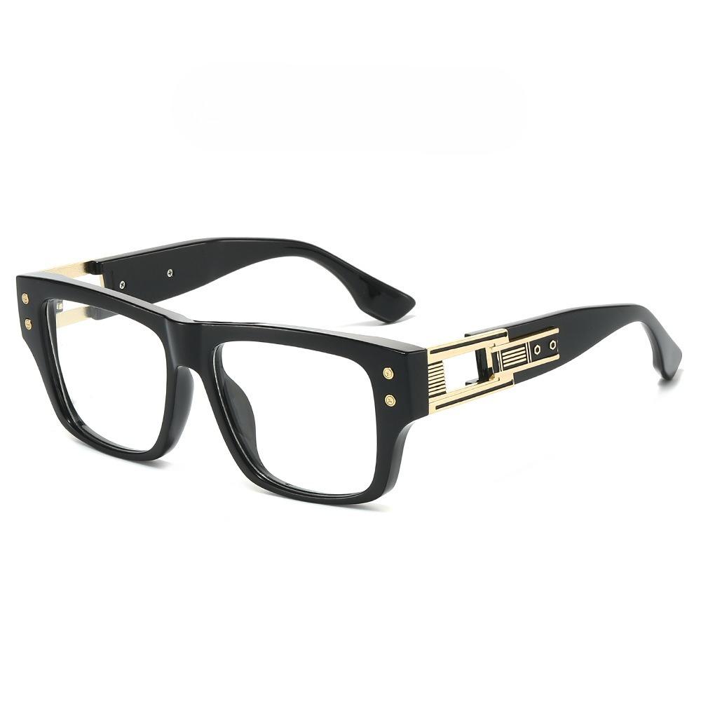 

1027 Vintage Fashion Square Sunglasses Men Women - Unisex Retro Shades, Classic Trendy Look for European Street Style 512370 as shown