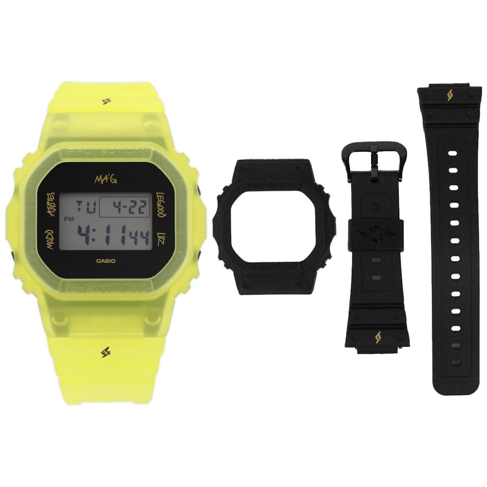 Casio G-Shock DWE-5600JB-1A9 Digital Quartz J Balvin Collaboration Model with Replacement Bezel and Band