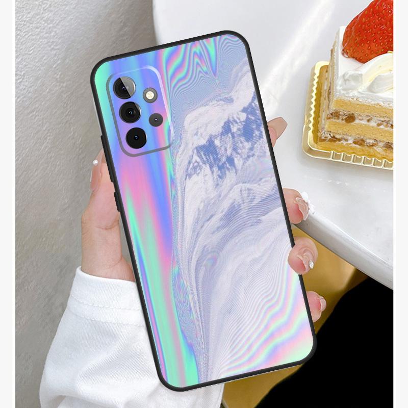 Rainbow Holographic Iridescence Case For Samsung Galaxy A15 A25 A35 A55 A51 A71 A12 A32 A52 A13 A33 A53 A14 A34 A54 Cover