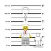 IQ Iconic Chef Key Light Keychain LED Keychain Light Block Toy Doll Movable Mini Figure
