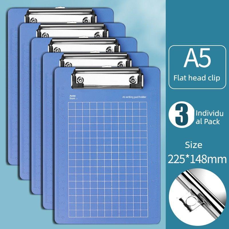 

20 Writing Board Hard Plastic Bill Folders A5 Binder Clips / Pack of 3 / No Free Gifts
