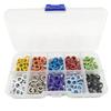 406 Pieces 5mm Eyelet Buckle Punching Pliers Colorful Leather Fabric Bag Wallet Eyelet Punching Tool Set