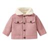 Infant and Toddler Winter New Fleece-Lined Thickened Jacket Top Baby Winter Corduroy Cotton Coat Exclusive