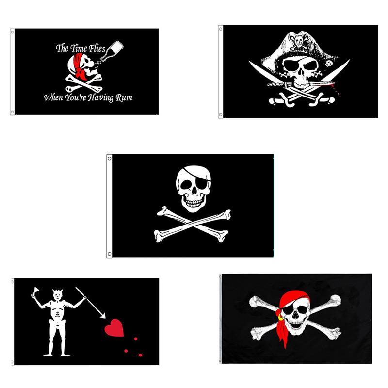 Piratenflagge Blackbeard – 3x5 Fuß, Aus Robustem Nylon, Outdoor-tauglich