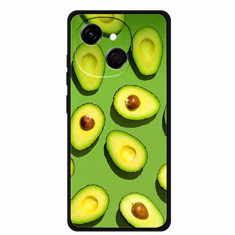 For Tecno Spark 40C Case Soft Black TPU Silicone Back Shockproof Cover for Tecno Spark40C 40 C Case Pop 10 Pro Butterfly Funda