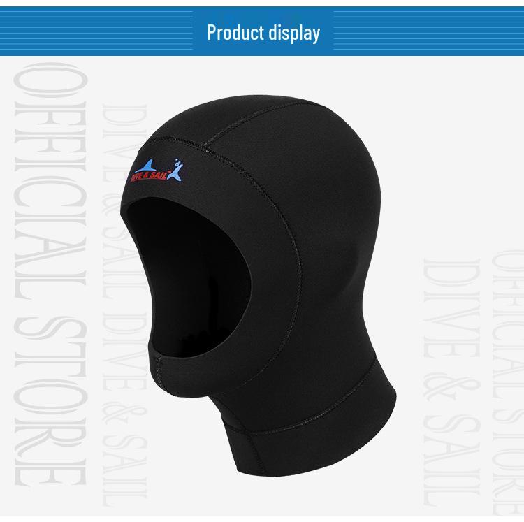 Unisex 3MM Sun Protection Diving Hood for Snorkeling, Surfing, and Winter Swimming