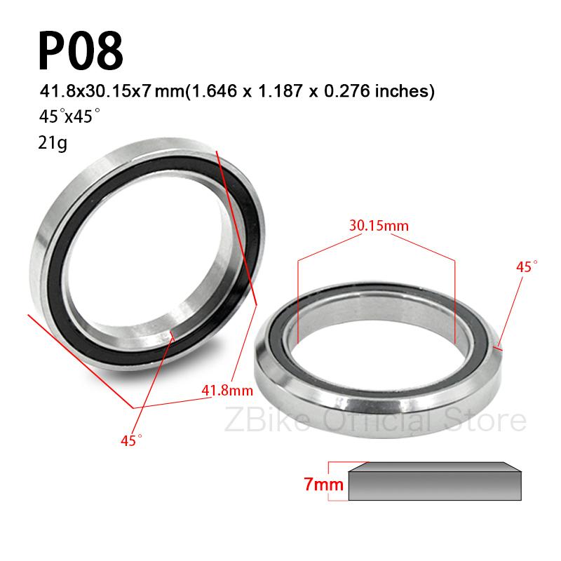 Bike Bearings For Headset 41/41.8/46.9/47/49/52mm MTB Road Bicycle Headset Bearing Repair Steel Cycling Part Bike Accessories