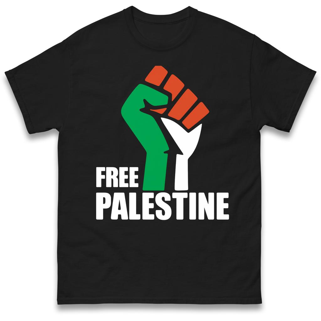 Free Palestine T-Shirt Tshirt Mens Womens Tops Unisex Tees 100% Cotton