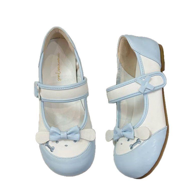 Niche original Lolita shoes Mary Jane women's shoes cute Japanese round head flat-soled leather shoes lo shoes jk uniform single shoes