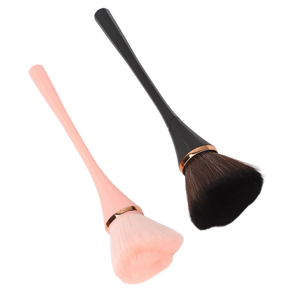 2 Pcs Makeup Brushes Set Accurate Coloring Smudge 3D Soft Rich Slender Bristles Loose Powder Blush Large Makeup Brush