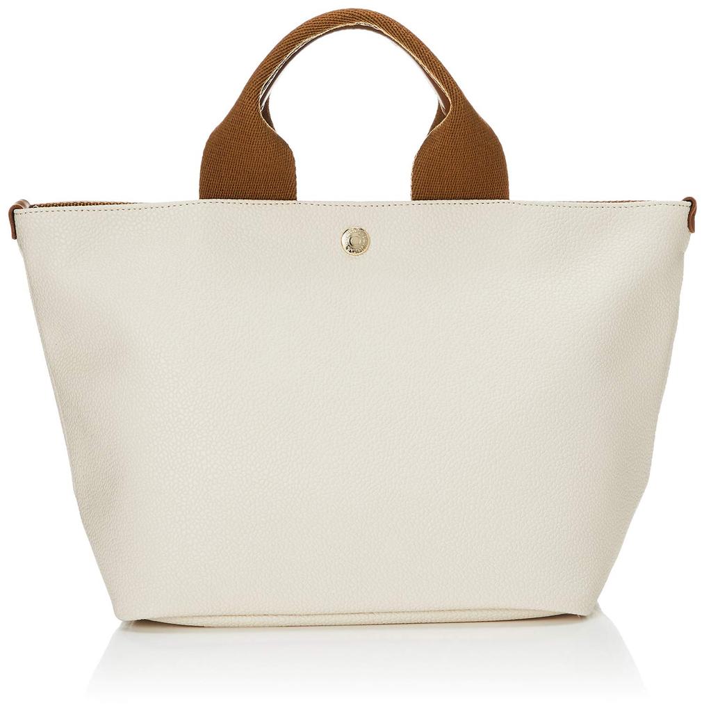 Scotch Grain Neo Leather Tote Bag Plain BREATH Cream [Topkapi] Women's