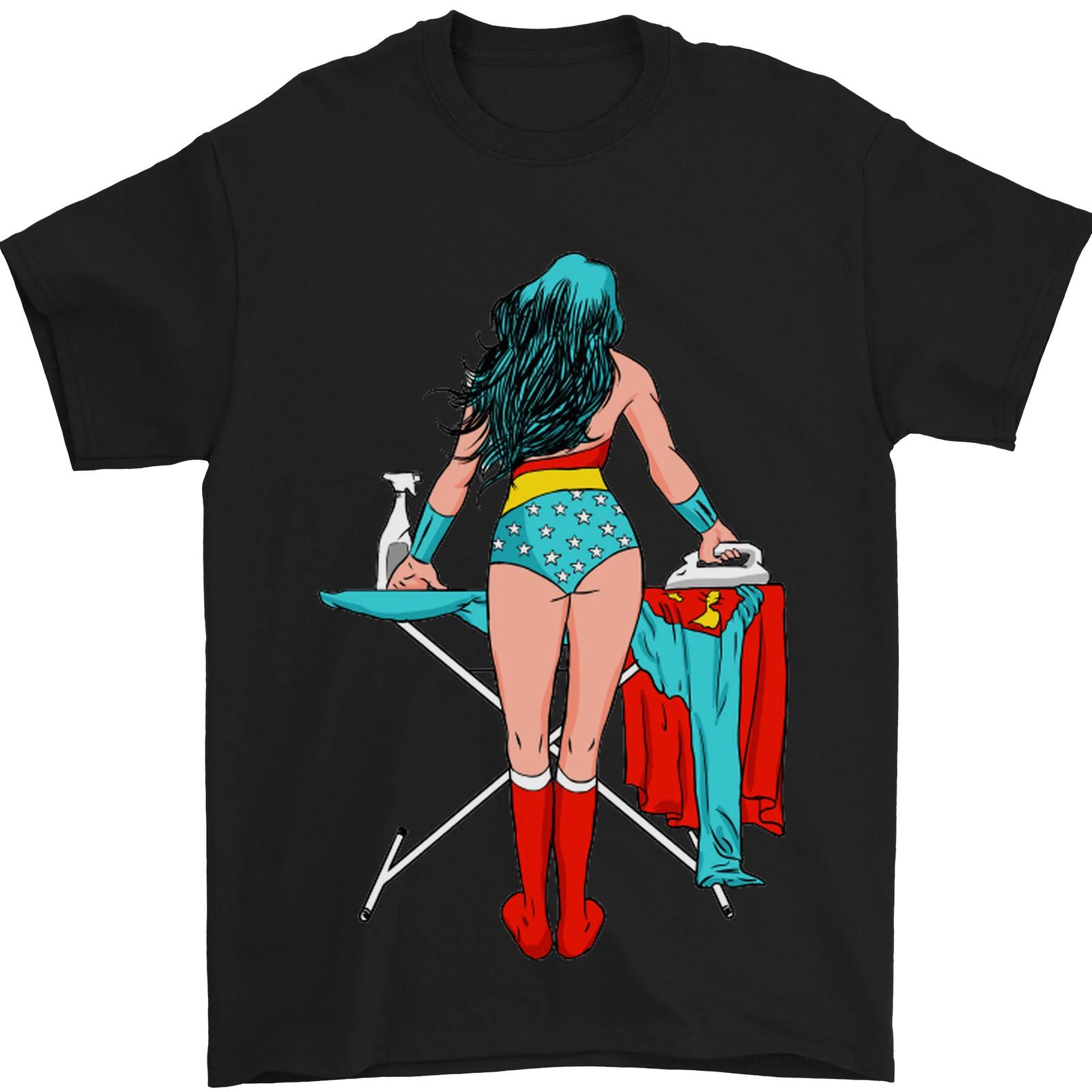 26 Ironing Superhero Funny Mens T-Shirt 100% Cotton Unisex T-Shirt XXL