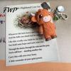 Metal Keychain A Little Highland Cow for You Keychain, 3D Resin Keyring with Birthstone Charm & Sentiment Card, Your Daily Reminder of Quiet Strength