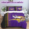 football Logo Pattern Bedding Quilt Set Quilt Cover Pillowcase Home Decoration Birthday Gift (1*duvet cover+ 2*pillowcase, without core)