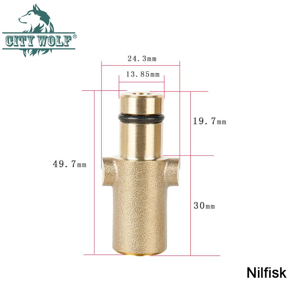 High Pressure Washer Car Washer Brass Adaptor Snow Foam Jointr Karcher Lavor Huter AR Makita Interskol Bosche Alto Patriot Bort