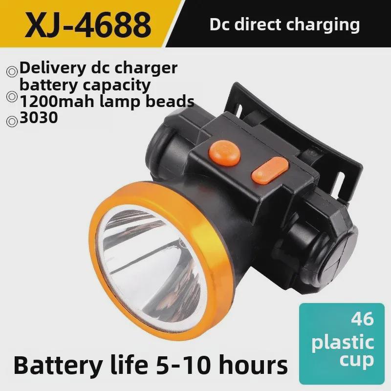 Oppladbar Vanntett LED Hodelykt for Nattfiske - Supersterk, Langvarig og Langtrekkende