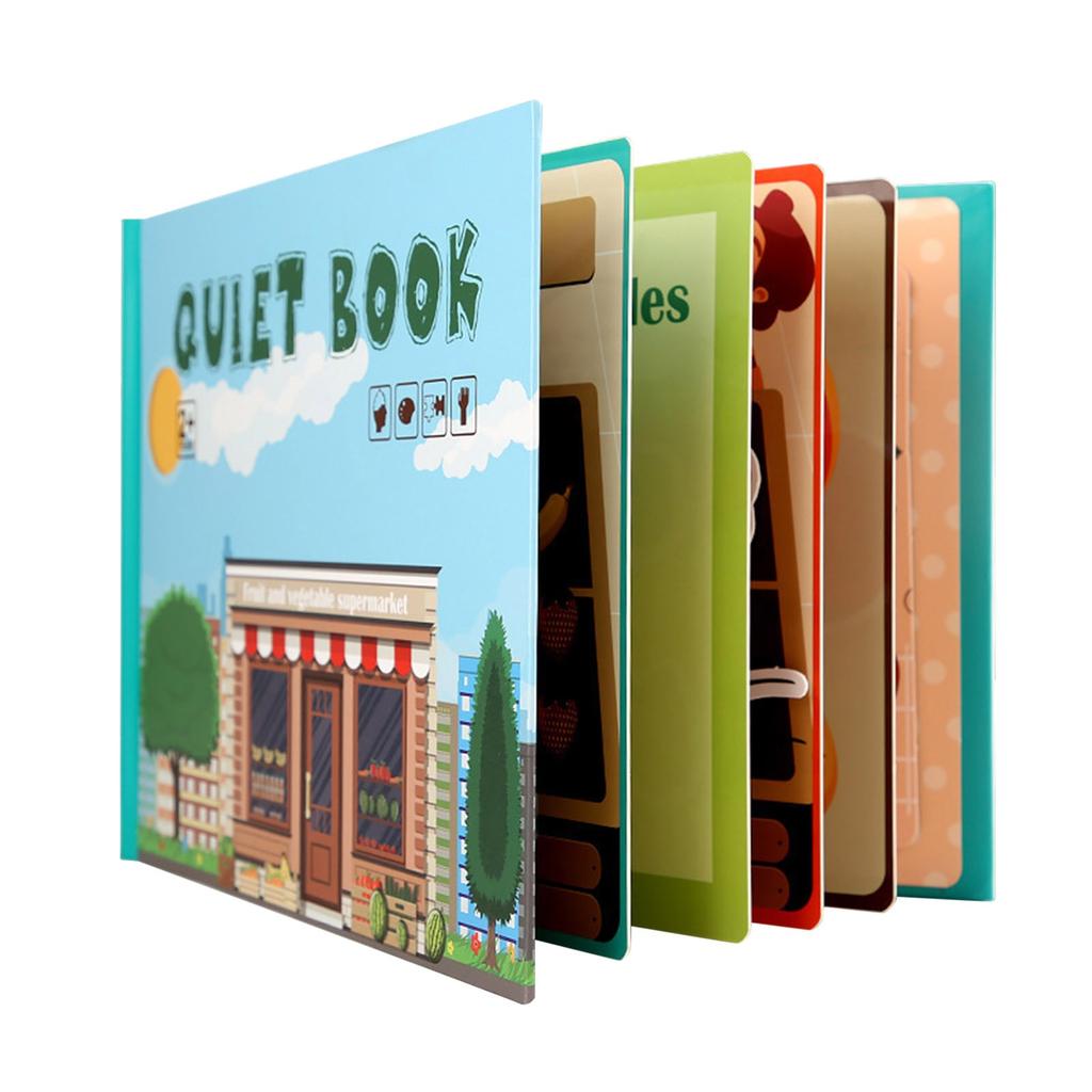 (H0826)Quiet Book For Kids Montessori Early Learning For Preschool And Fine Motor Skill Learning
