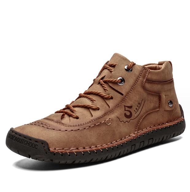 Handmade Leather Mens Shoes Comfortable Casual Walking Sneakers Men Loafers Hot Sale Vacation Driving Shoes Big Size 38-48