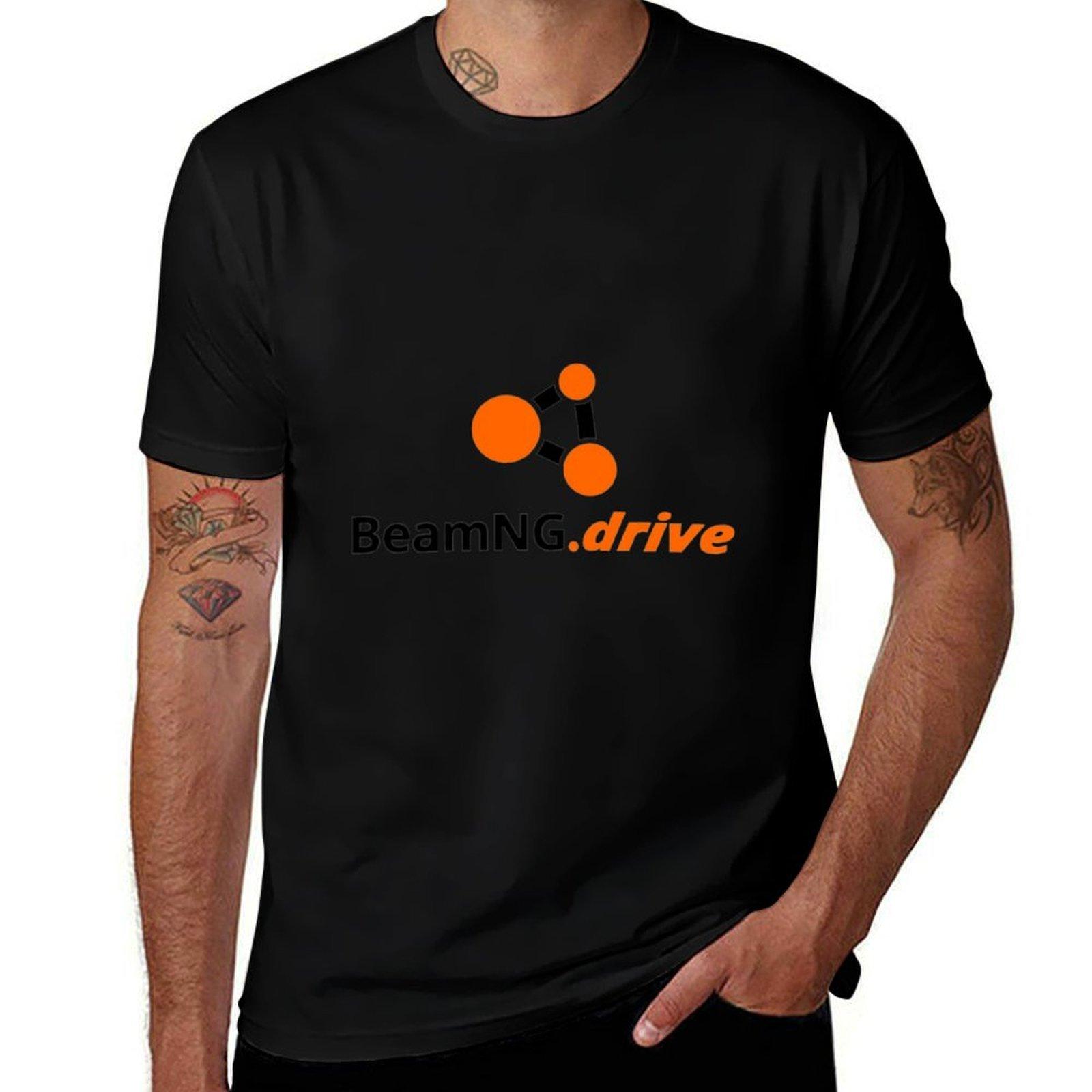Beamng Drive T-Shirt T Shirt Personalised Black Cotton T-shirt Plain for Man Package T-Shirt - Men s Summer Cotton Graphic Tee S